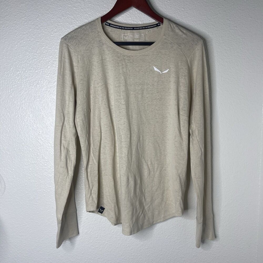 Salewa Fanes Hemp Long Sleeve Shirt Women's Rock Climbing Carabiner Outdoor